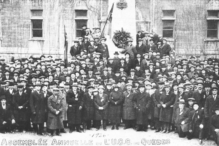 Assemblée de l’Union catholique des cultivateurs en 1926.